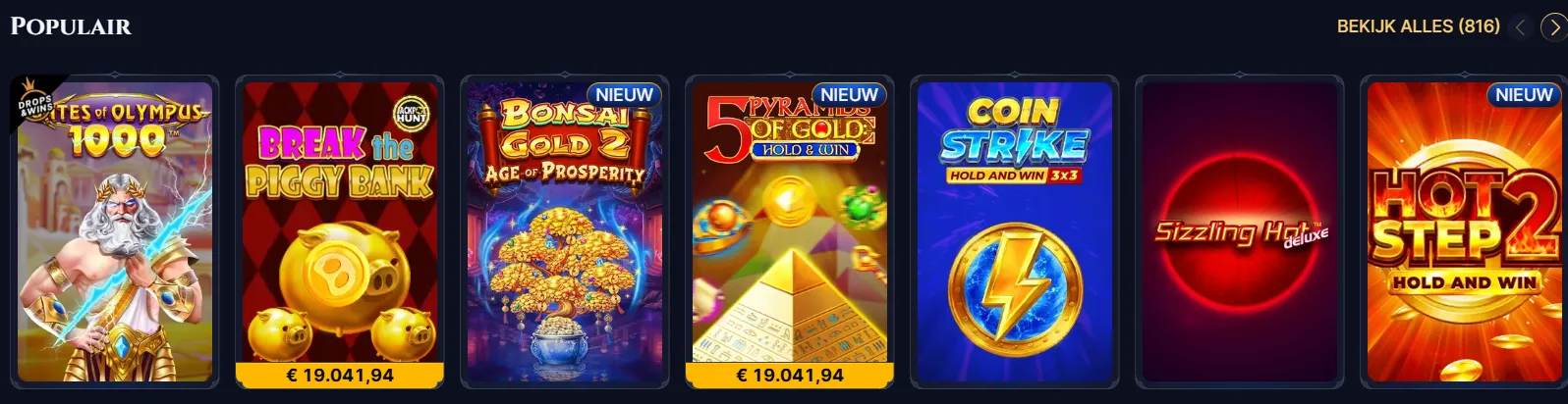 Mobiele versie CaZeus